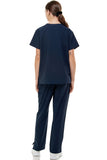 MCS0515 Scrub Sets Women and Man Medical Nursing Uniform 4-Way Stretch 8-Pocket Navy