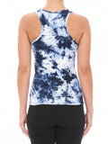 Monotone Tie Dye Print Scoop Neck Racerback Tank Top 72563