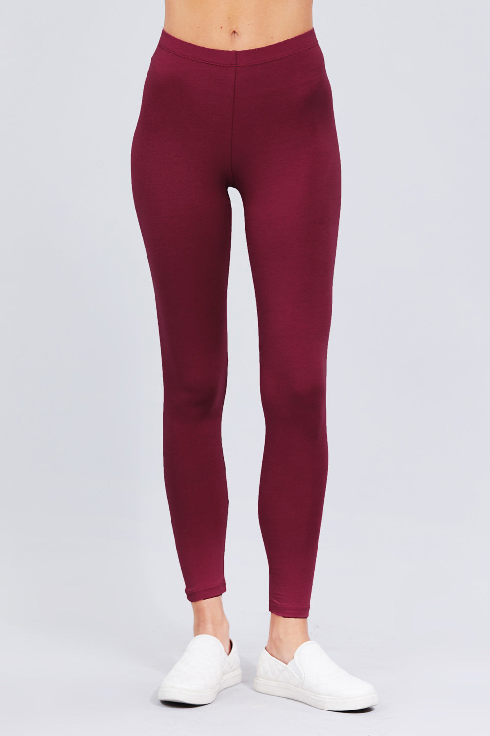 LVGS High Waist Women Leggings – Full Length Yoga Pants & Compression  Tights (3X, Burgundy)