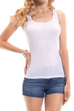 Lace Racerback Ribbed Solid Tank Top Sleeveless Shirts